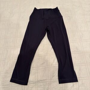 Lululemon Cropped Navy Align Leggings